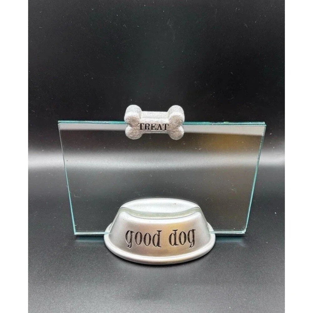 Dog Photo Frame 5x7 Glass Good Dog Treat Bone Picture Frame Portrait Landscape